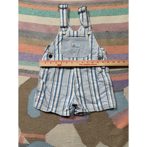 Vintage OshKosh Striped Short Overalls – 3T - Picture 6 of 7
